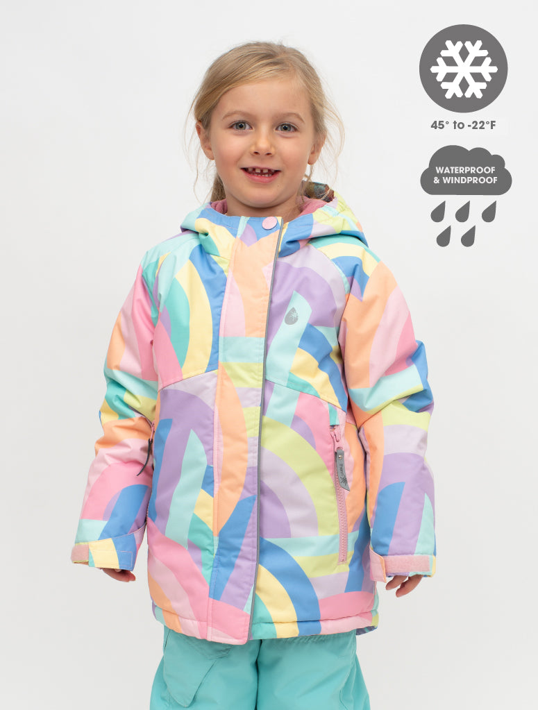 Snowrider Deep Winter Coat - Rainbow Stripe