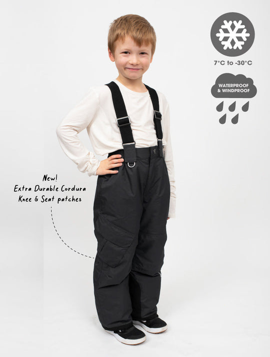Snowrider Convertible Ski Overalls - Black 2025