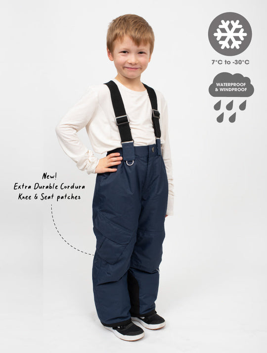 Snowrider Convertible Ski Overalls - Navy 2025