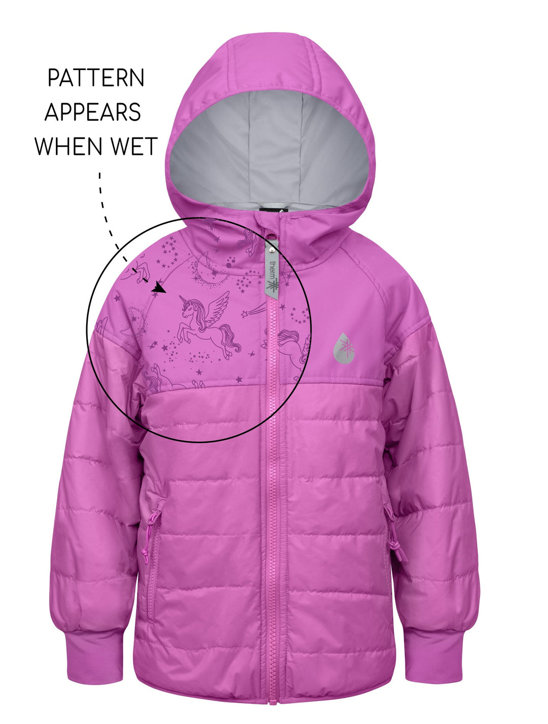 girls hydracload waterproof puffer jacket