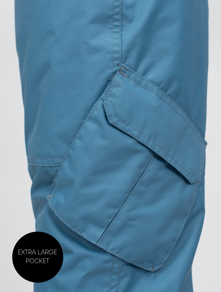 Snowrider Convertible Snow Pants - Stone Blue