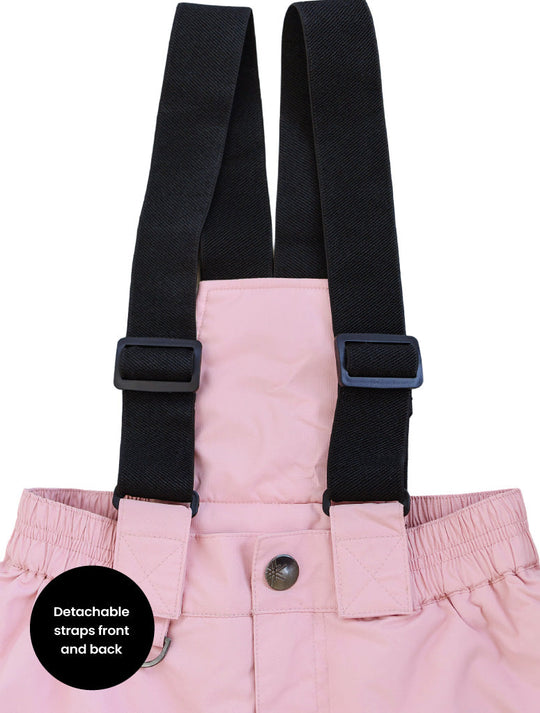 Snowrider Convertible Ski Overalls - Dusky Pink