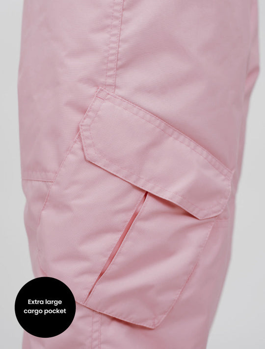 Snowrider Convertible Ski Overalls - Dusky Pink