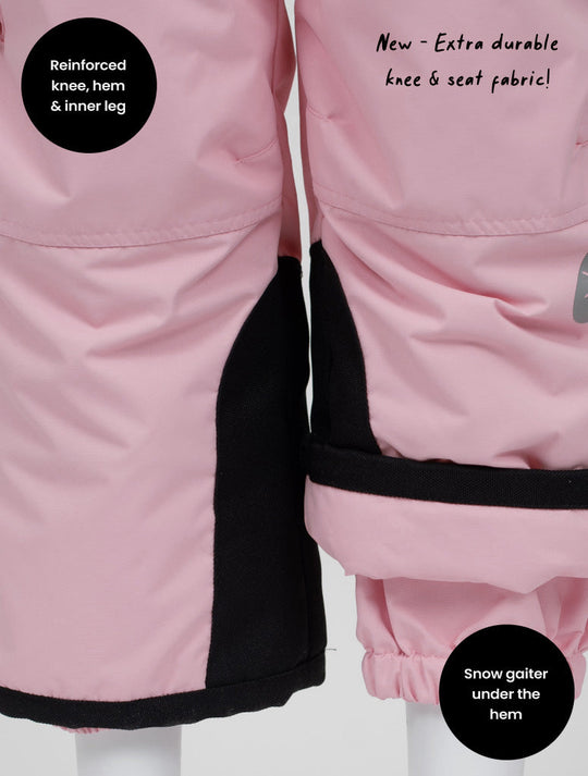 Snowrider Convertible Ski Overalls - Dusky Pink