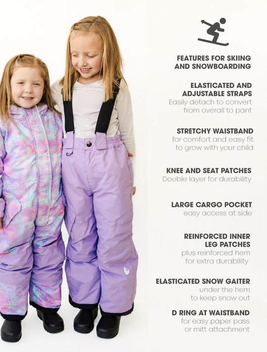 Snowrider Convertible Ski Overalls - Periwinkle