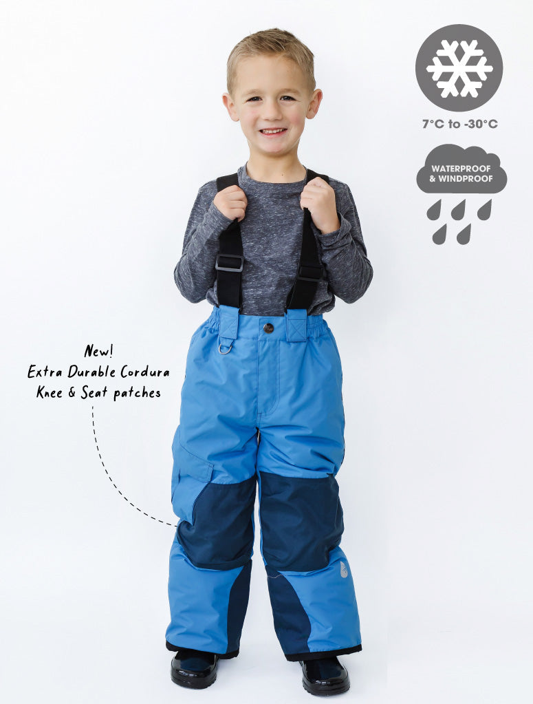 Snowrider Convertible Ski Overalls - Tide Blue