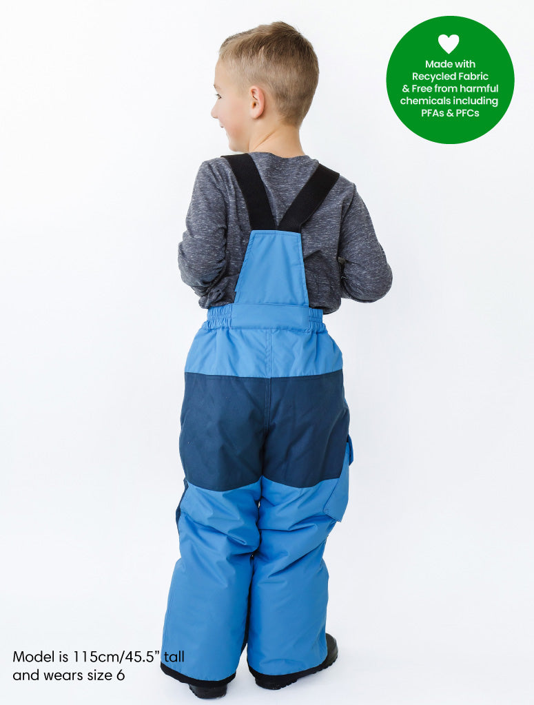 Snowrider Convertible Ski Overalls - Tide Blue
