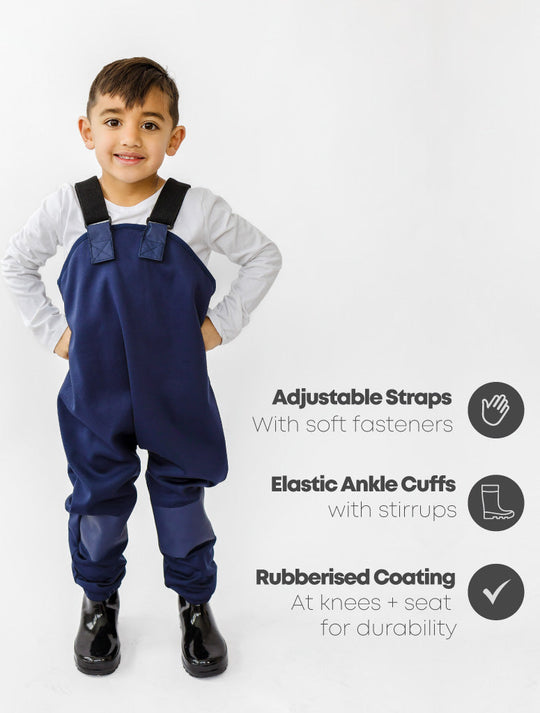 All-Weather Fleece Overalls - Navy 2025