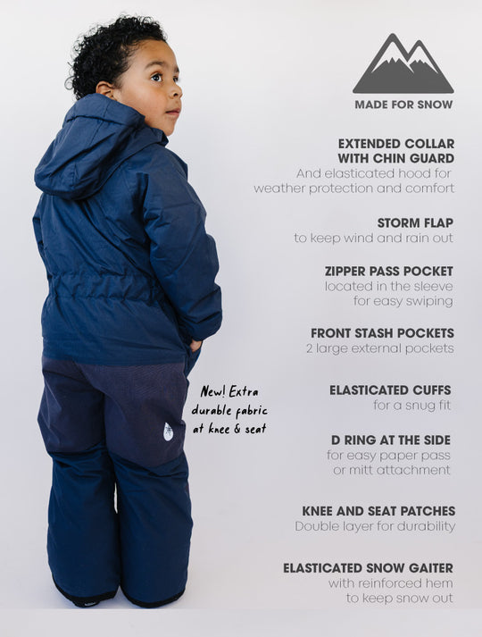 Snowrider One Piece Snowsuit - Navy