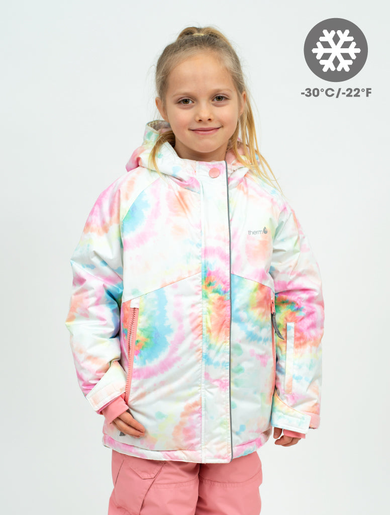 Snowrider Winter Coat - Rainbow Tie Dye