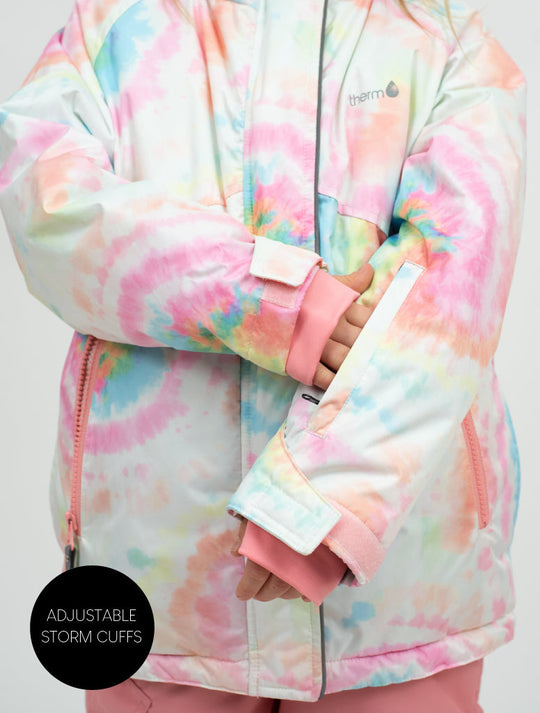 Snowrider Winter Coat - Rainbow Tie Dye