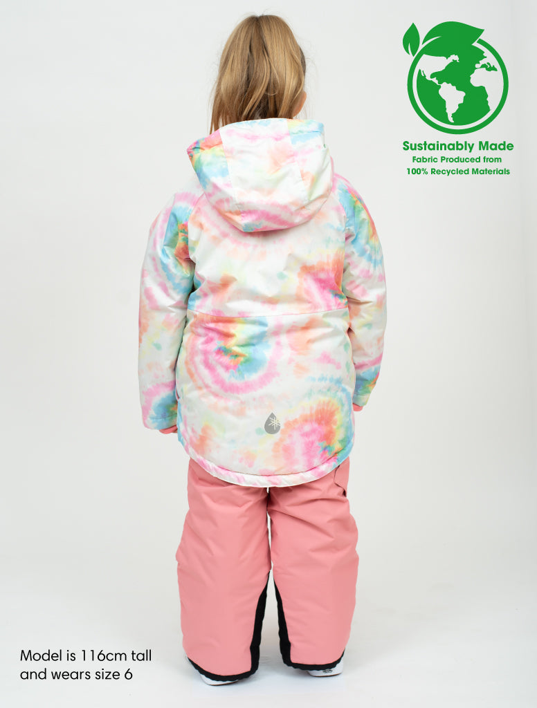 Snowrider Winter Coat - Rainbow Tie Dye