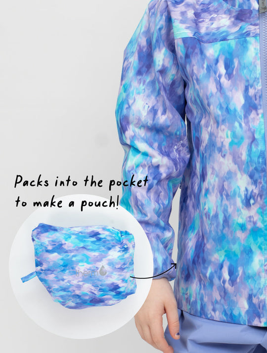 10K Packaway Rainshell - Mermaid