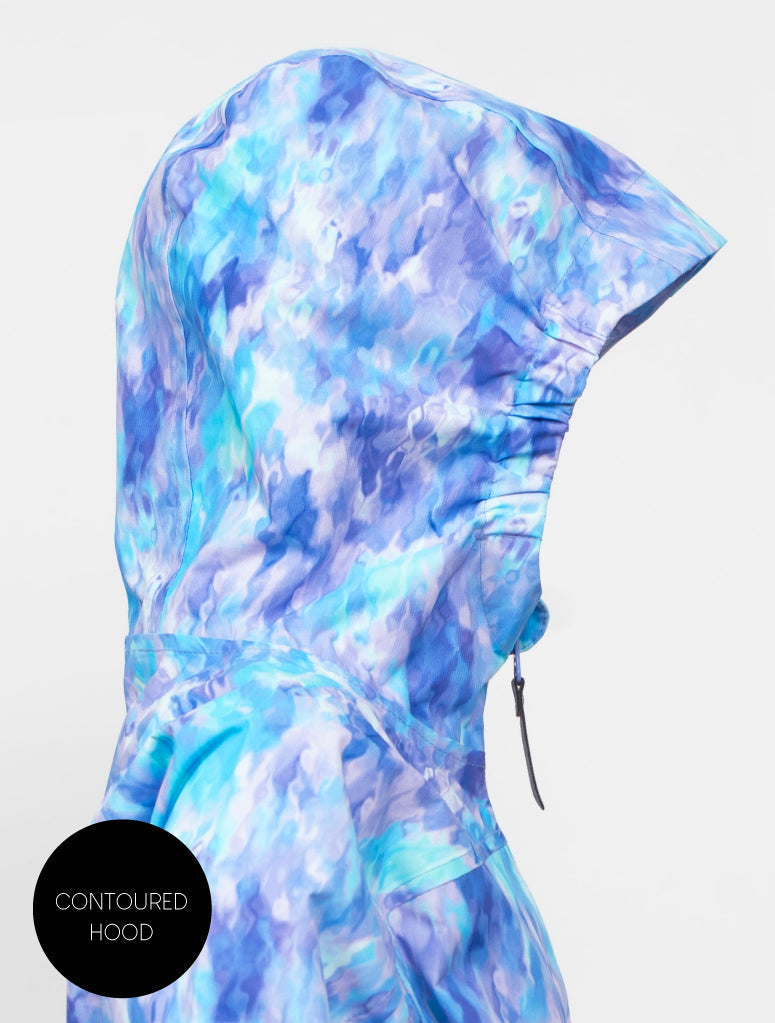 10K Packaway Rainshell - Mermaid
