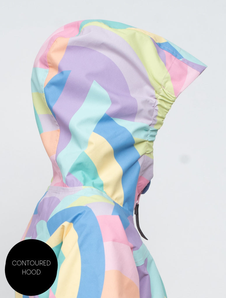 Snowrider Deep Winter Coat - Rainbow Stripe