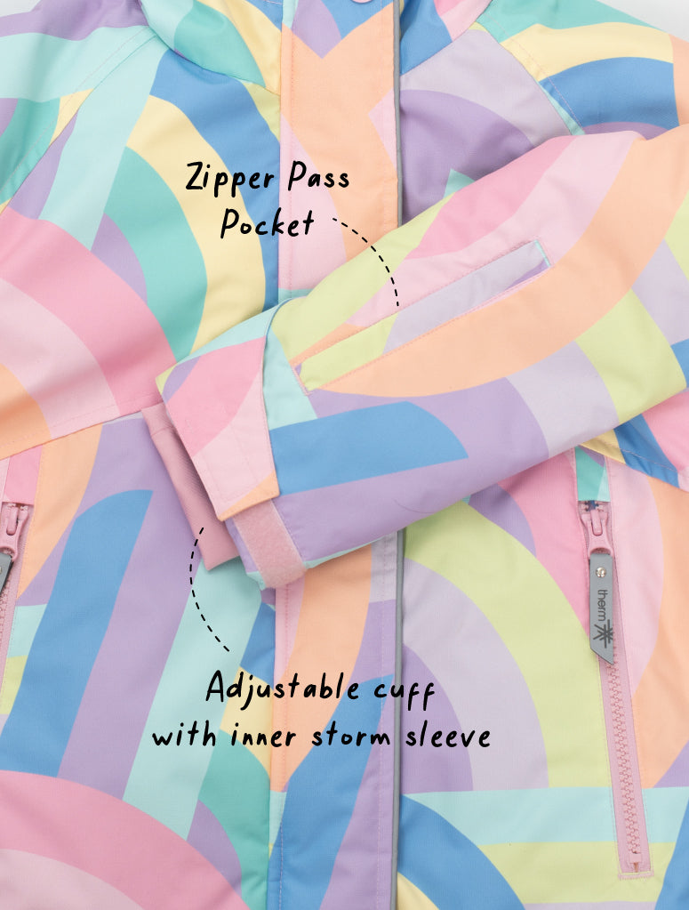 Snowrider Deep Winter Coat - Rainbow Stripe