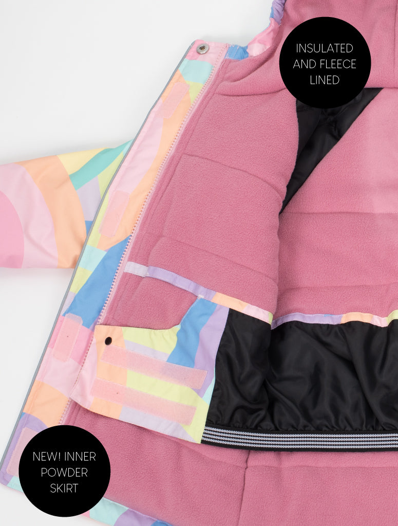 Snowrider Deep Winter Coat - Rainbow Stripe