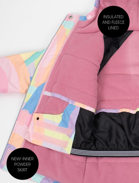 Snowrider Deep Winter Coat - Rainbow Stripe