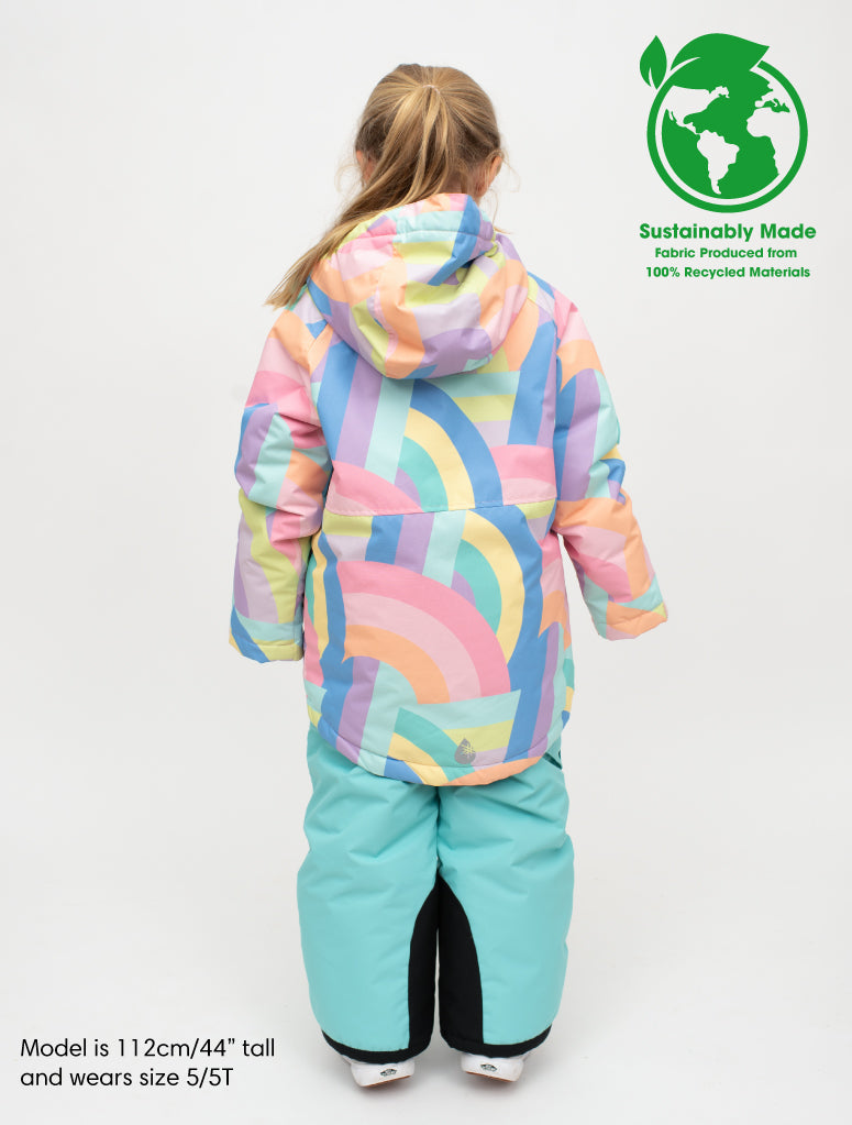 Snowrider Deep Winter Coat - Rainbow Stripe