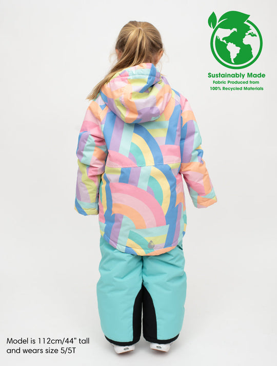 Snowrider Deep Winter Coat - Rainbow Stripe