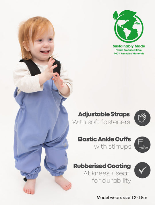 All-Weather Fleece Overalls - Iris