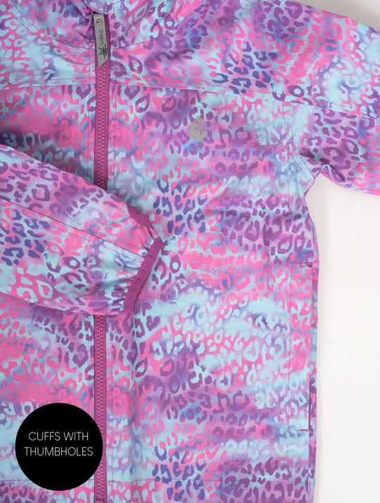 10K Packaway Rainshell - Rainbow Leopard