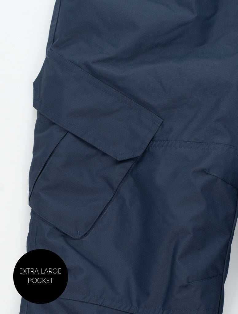 Snowrider Convertible Ski Overalls - Navy 2025