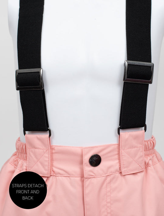 Snowrider Convertible Snow Pants - Apricot Blush