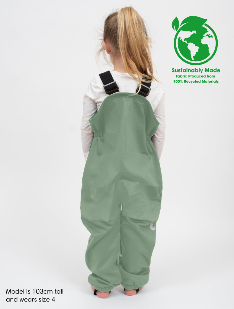 All-Weather Fleece Overalls - Basil