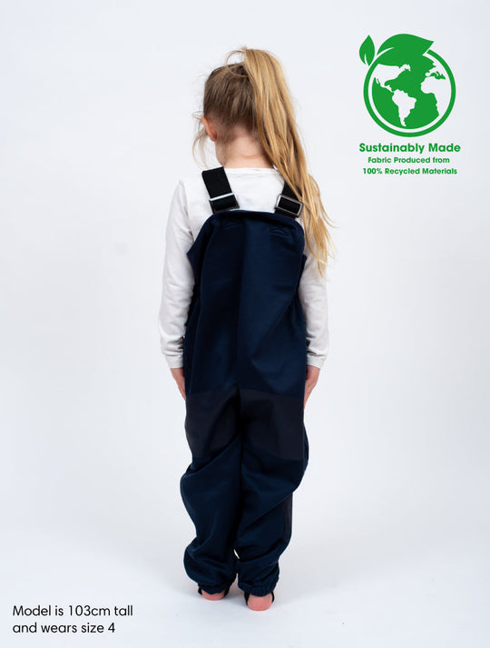 All-Weather Fleece Overalls - Navy