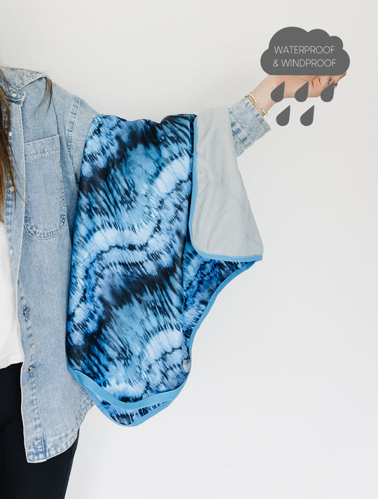 All-Weather Fleece Blanket - Stone Tie Dye