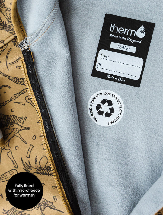All-Weather Fleece Onesie - Dino Bones All-Weather Fleece Onesie - Dino Bones