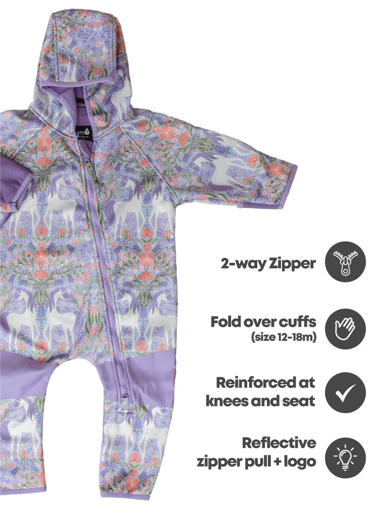 All-Weather Fleece Onesie - Mystic Garden