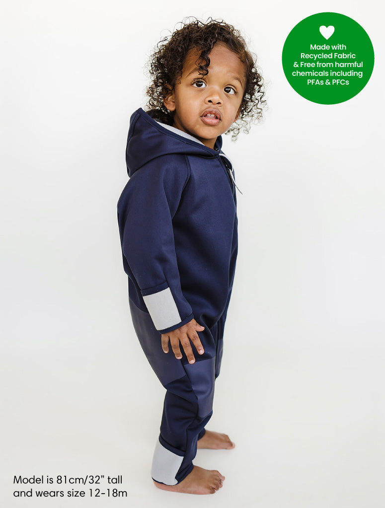 All-Weather Fleece Onesie - Navy