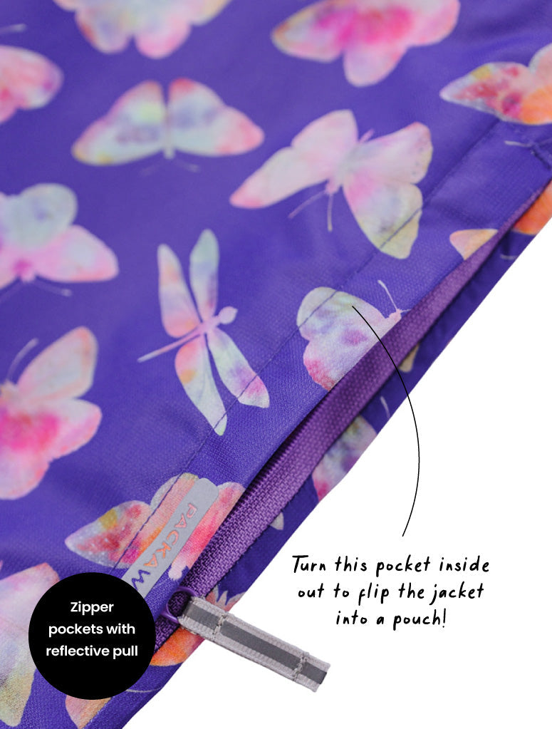 10K Packaway Rainshell - Butterfly