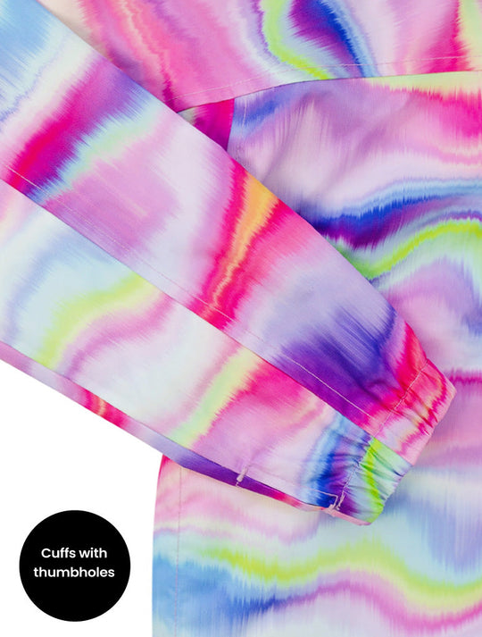 10K Packaway Rainshell - Rainbow Wave
