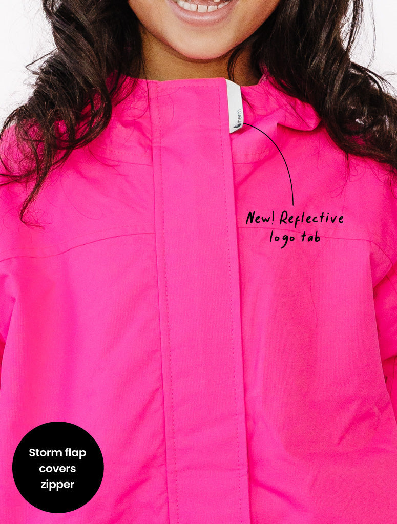 SplashMagic Rainshell - Neon Pink | Leopard Love