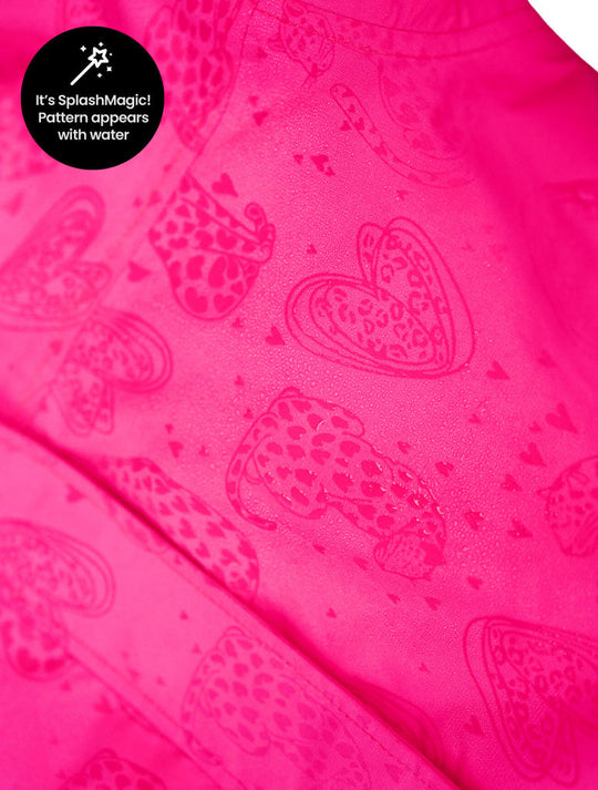 SplashMagic Storm Jacket - Neon Pink | Leopard Love