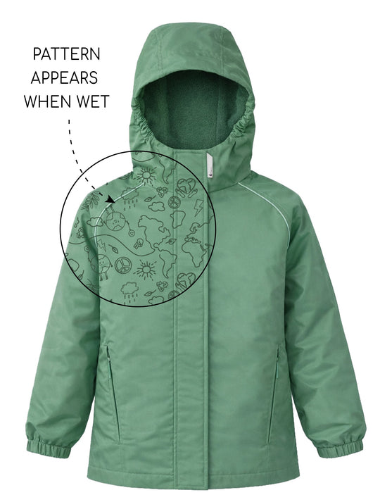 SplashMagic Storm Jacket - Forest Moss | Happy Earth
