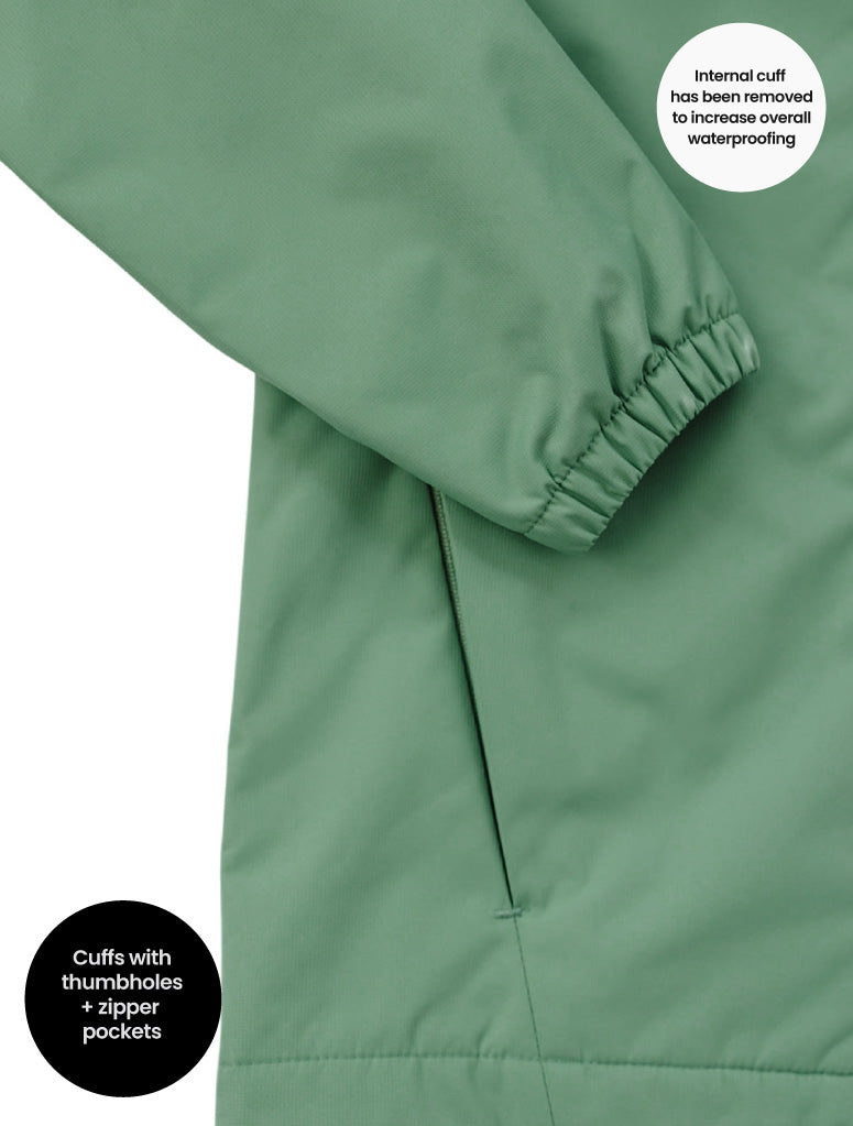 SplashMagic Storm Jacket - Forest Moss | Happy Earth