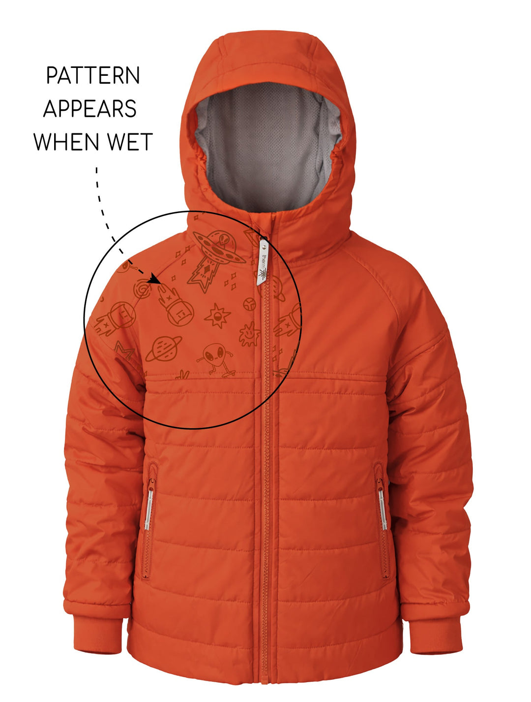 Hydracloud Puffer Jacket - Burnt Orange | Space Pals