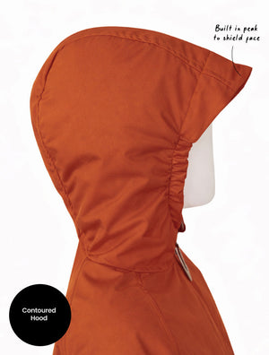 Hydracloud Puffer Jacket - Burnt Orange | Space Pals