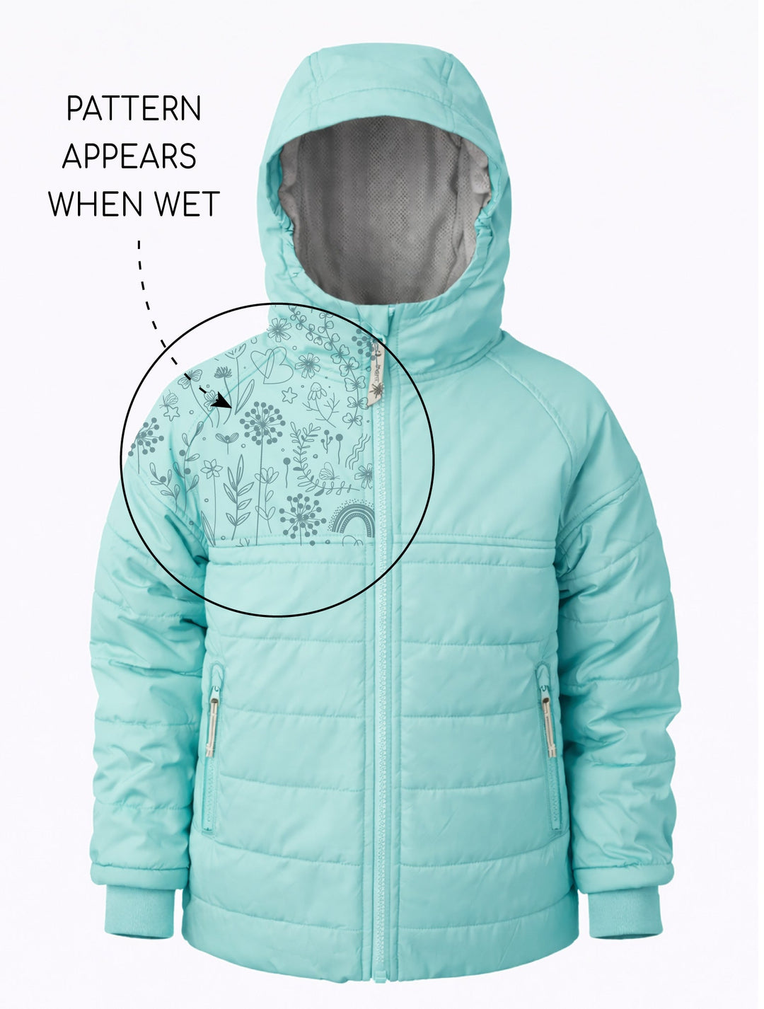 Hydracloud Puffer Jacket - Crystal Blue | Daisy Chain