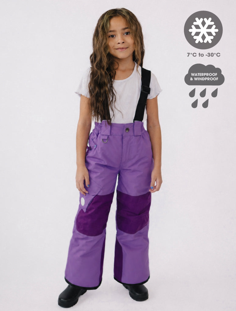 Snowrider Convertible Ski Overalls - Violet
