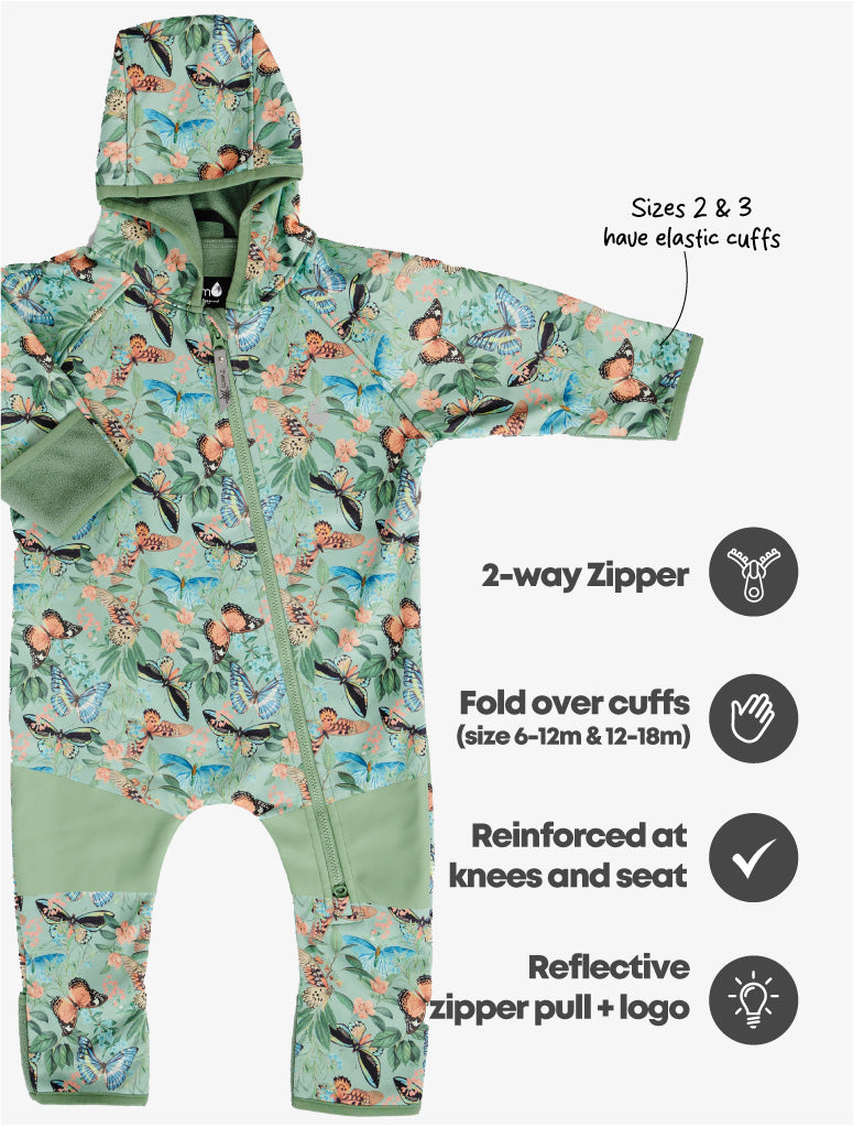 All-Weather Fleece Onesie - Butterfly