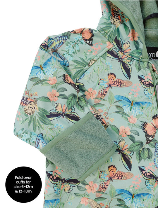 All-Weather Fleece Onesie - Butterfly