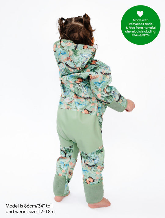 All-Weather Fleece Onesie - Butterfly