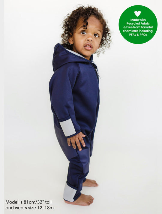 All-Weather Fleece Onesie - Navy