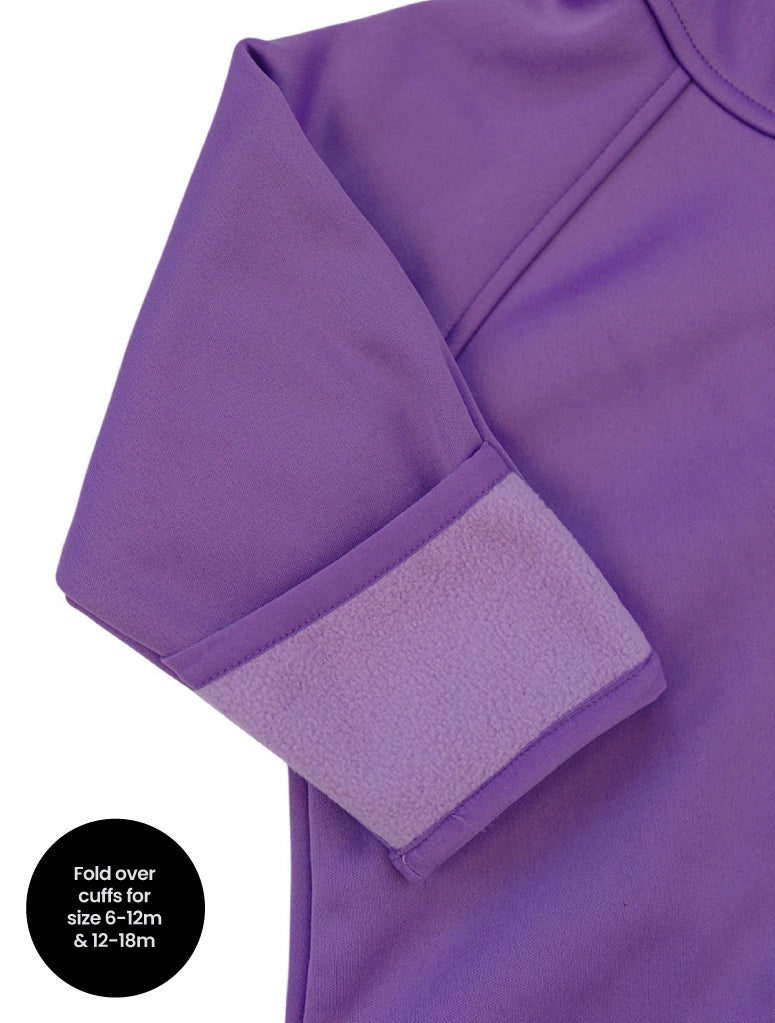 All-Weather Fleece Onesie - Violet