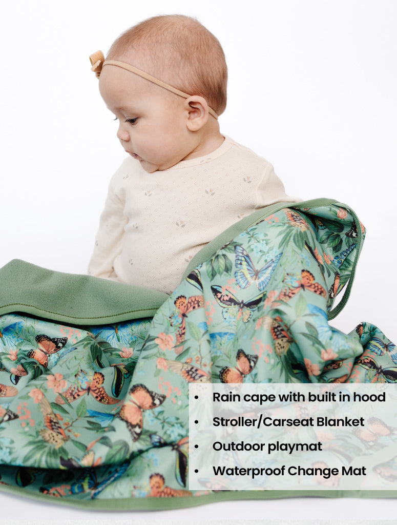 All-Weather Fleece Blanket - Butterfly